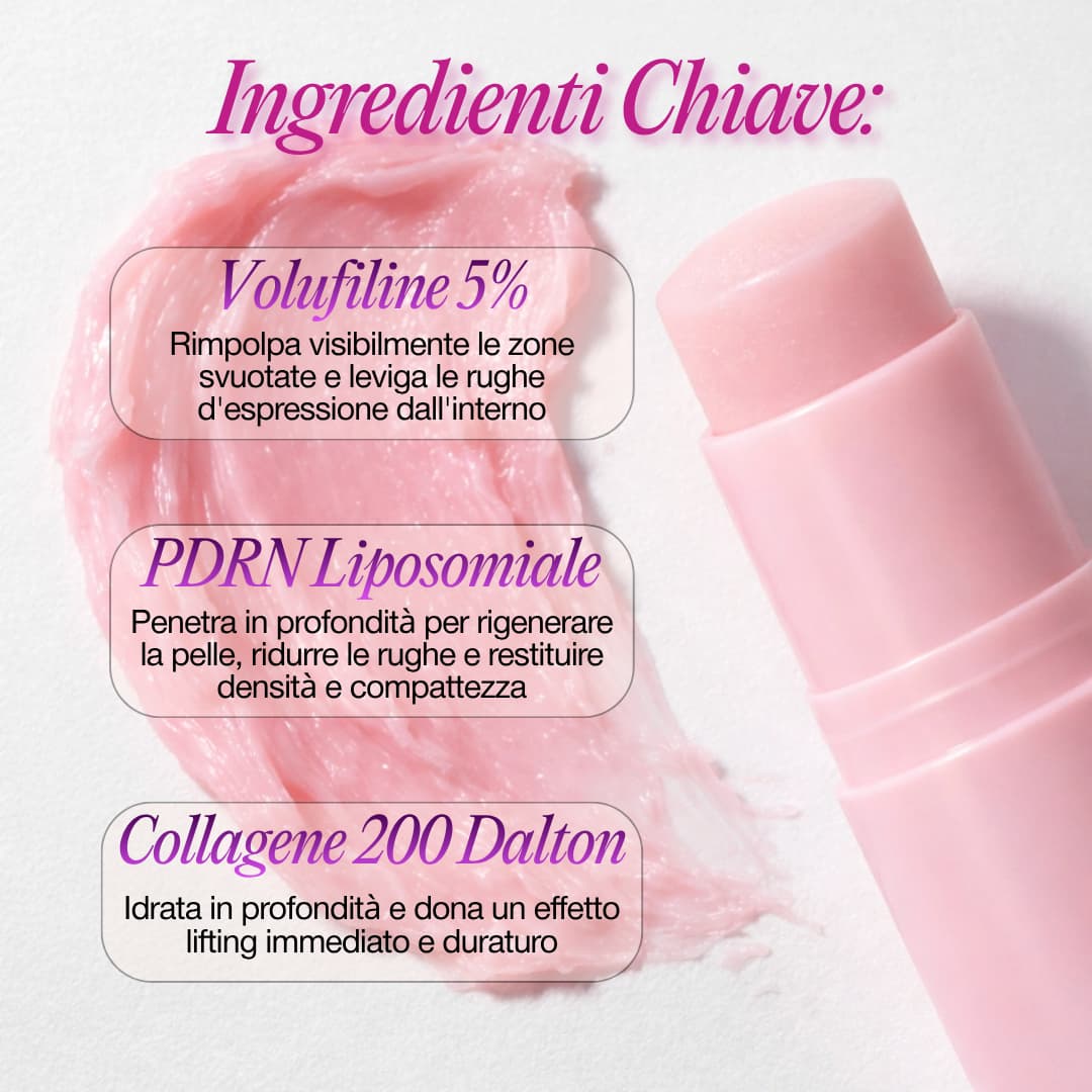 Stick Lifting al Collagene Rosa e PDRN